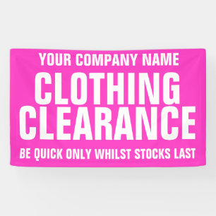 Retail sale store shop business signage banner