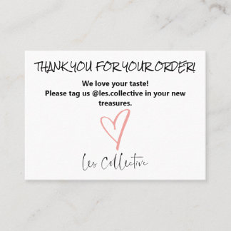 Retail Thank You Card