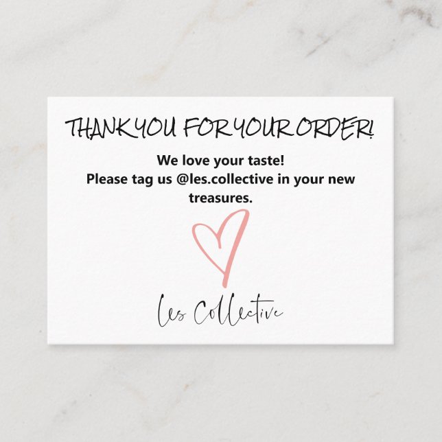 Retail Thank You Card (Front)