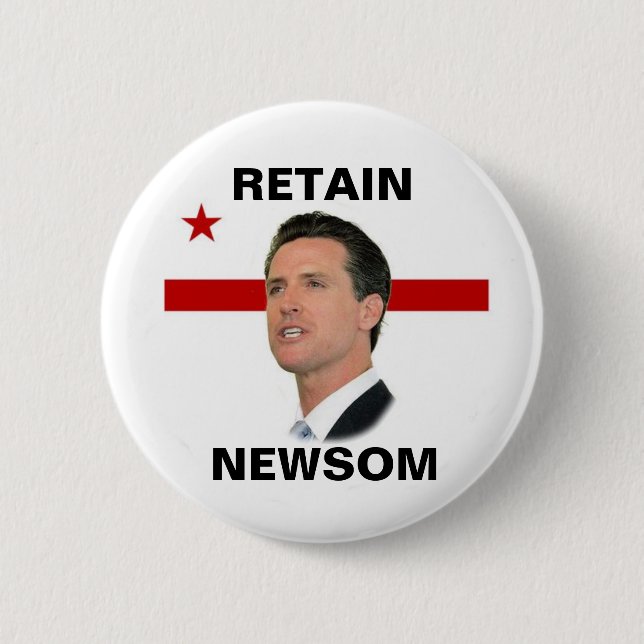 Retain Newsom 2 Inch Round Button (Front)