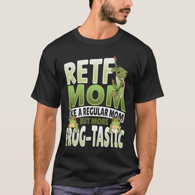 RETF Mom Red Eyed Tree Frog Mama T-Shirt (Front)