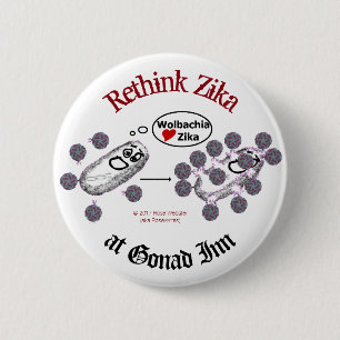 Rethink Zika Button by RoseWrites