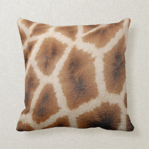 Reticulated Giraffe Pattern Wild Animal Print Gift Throw Pillow