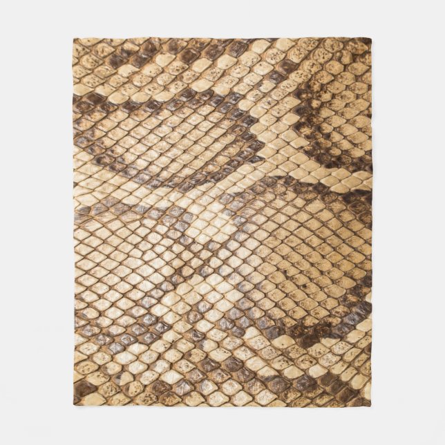 Reticulated python skinpython,skin,snake,reticulat fleece blanket (Front)