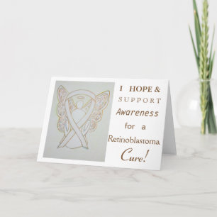 Retinoblastoma Awareness Ribbon Greeting Card