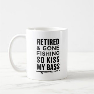 Retiré et allé pêcher ainsi le baiser ma tasse