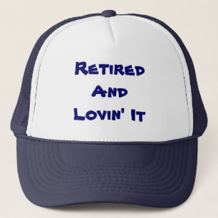 Retiré et Lovin il casquette drôle de camionneur