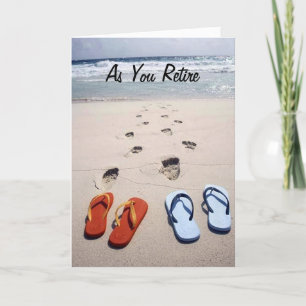 RETIRE=KICK OF SHOES AND RELAX CARD