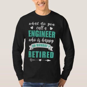 Retired 2022 Engineer Retirement Women Men T-Shirt