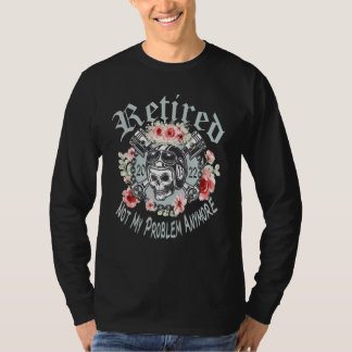 Retired 2022 Retirement  for Women Motorcycle Bike T-Shirt