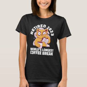 Retired 2023 Cat Coffee Retirement Men Women T-Shirt