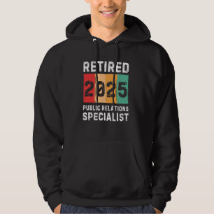 Retired 2025 Public Relations Specialist Vintage R Hoodie
