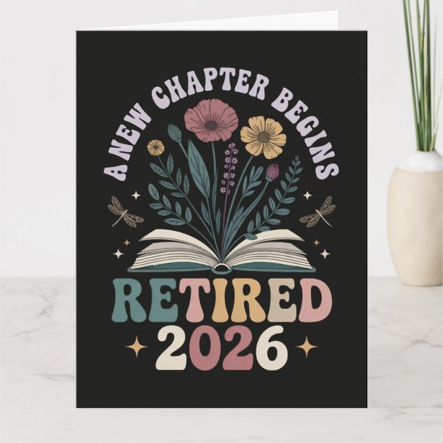 Retired 2026 A New Chapter Begins Card (Front)