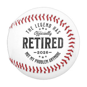 Retired 2026 not My Problem Anymore Vintage Retro Baseball