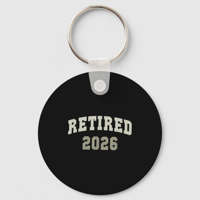 Retired 2026 University Retirement Dept Mother  Keychain (Front)
