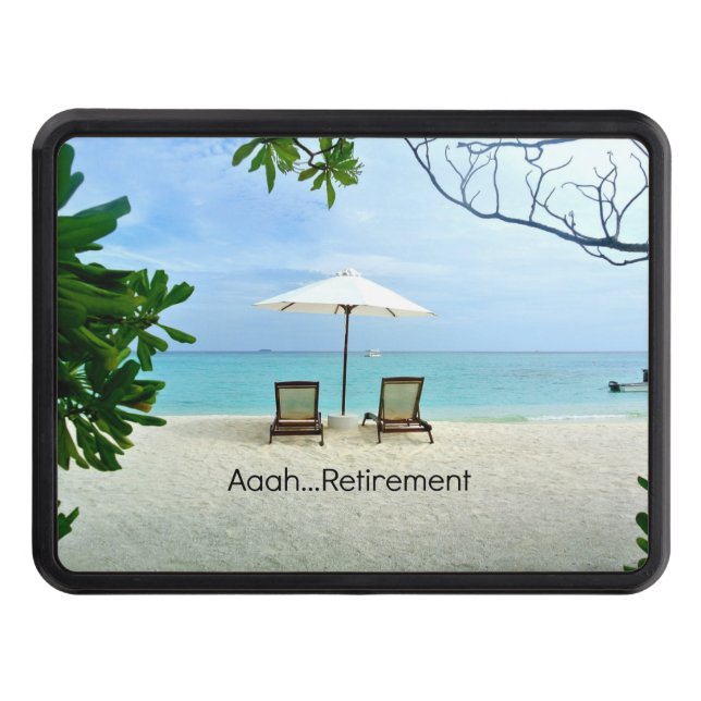 Retired - Aaah...Retirement Trailer Hitch Cover (Front)