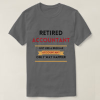 Retired accountant red Funny retirement gift