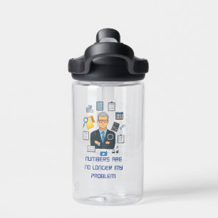 Retired Accountant Water Bottle Funny Gift 