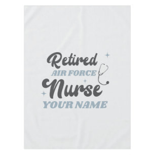 Retired Air Force Nurse Retirement Tablecloth