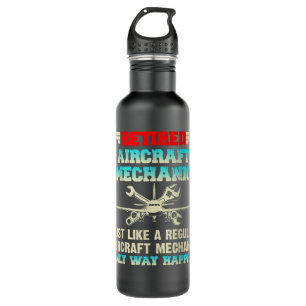 Retired Aircraft Mechanic Regular Aircraft Mechani 710 Ml Water Bottle