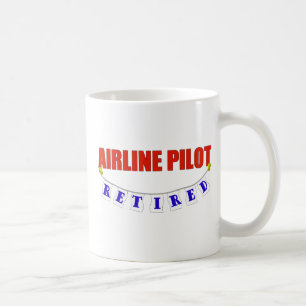 RETIRED AIRLINE PILOT COFFEE MUG