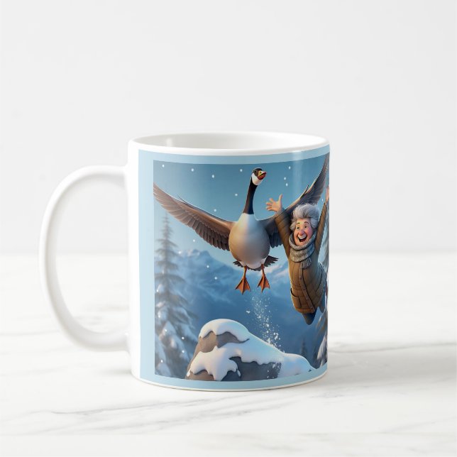 " RETIRED AND HAPPY " COFFEE MUG (Left)