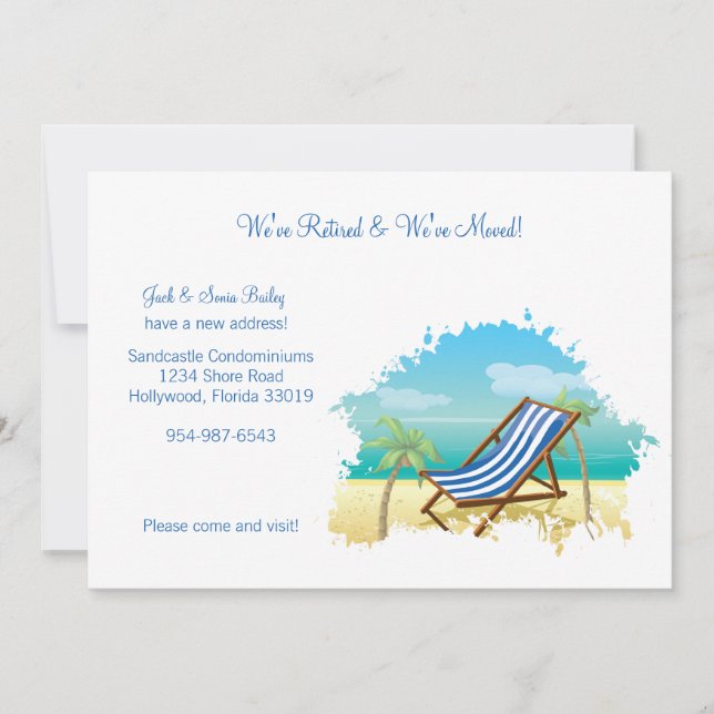 Retired and Moved Announcement (Front)