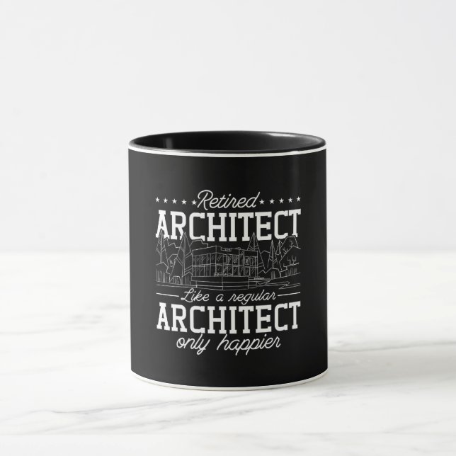 Retired Architect Architects Job Architecture Mug (Center)