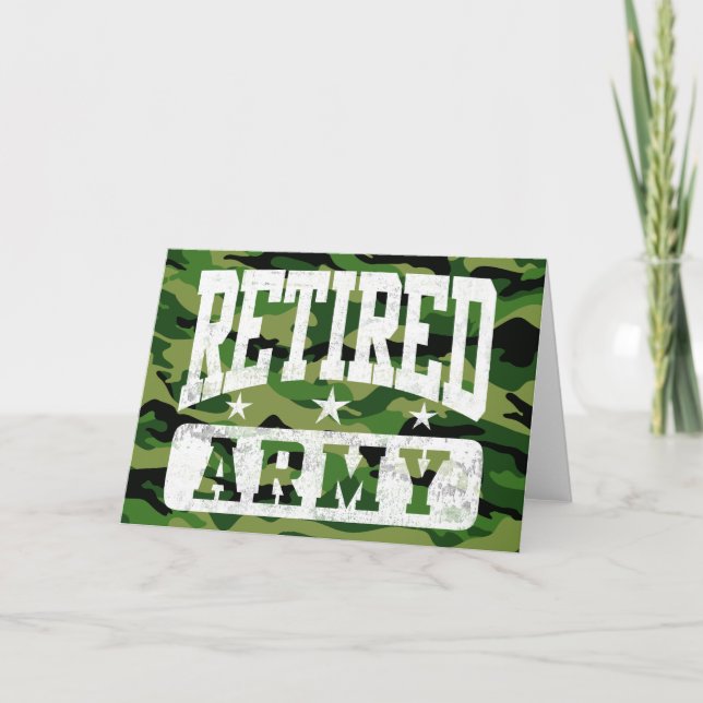 Retired Army Card (Front)