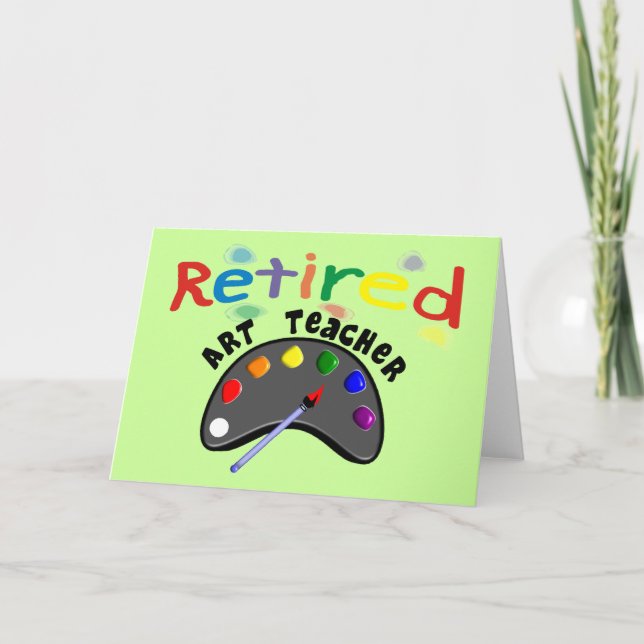 Retired Art Teacher Cards & Gifts (Front)