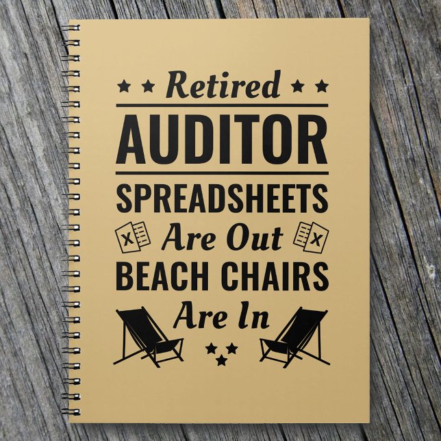 Retired Auditor Funny Retirement Notebook (Creator Uploaded)
