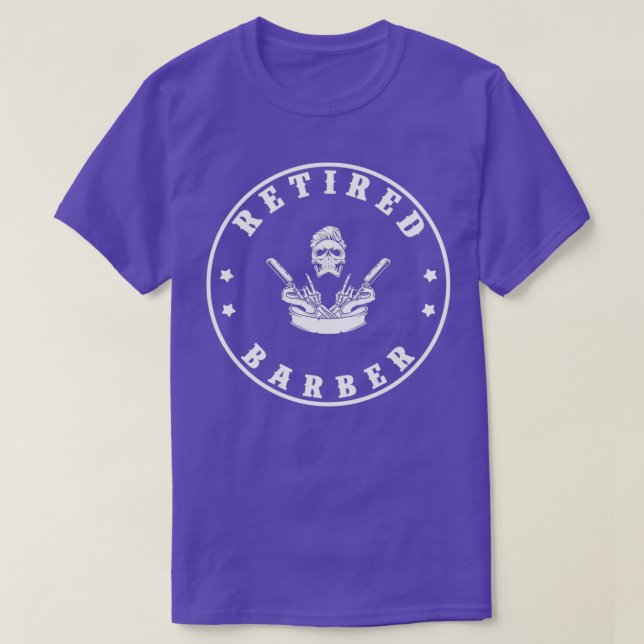 Retired barber TShirt (Design Front)