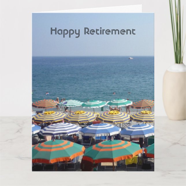 retired beach umbrellas big card (Front)