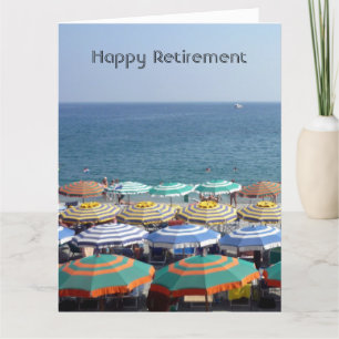 retired beach umbrellas big card