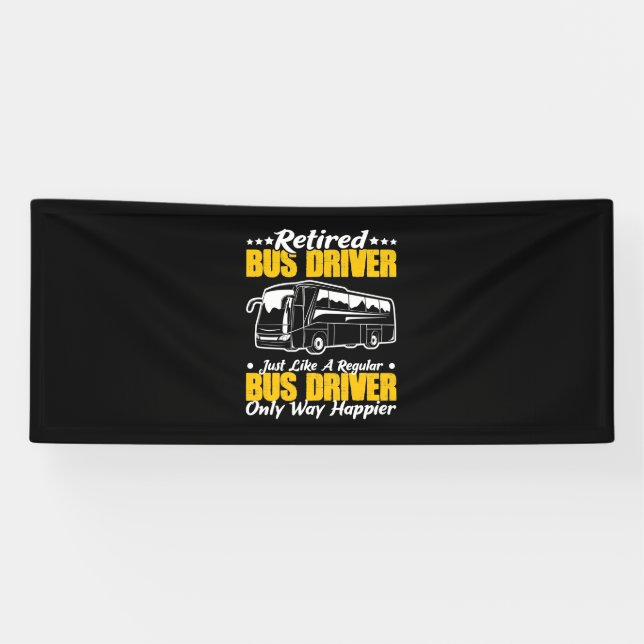 Retired Bus Driver Banner (Horizontal)