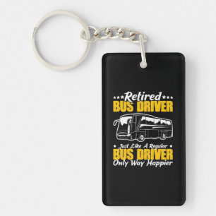 Retired Bus Driver Keychain
