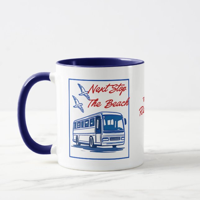 Retired Bus Driver Mug – Funny Retirement Gift (Left)