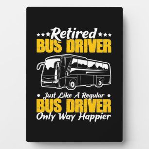Retired Bus Driver Plaque
