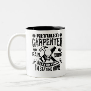 Retired Carpenter Two-Tone Coffee Mug