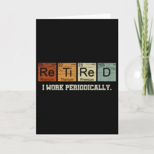 Retired Chemistry Teacher Science Retirement Gift Card