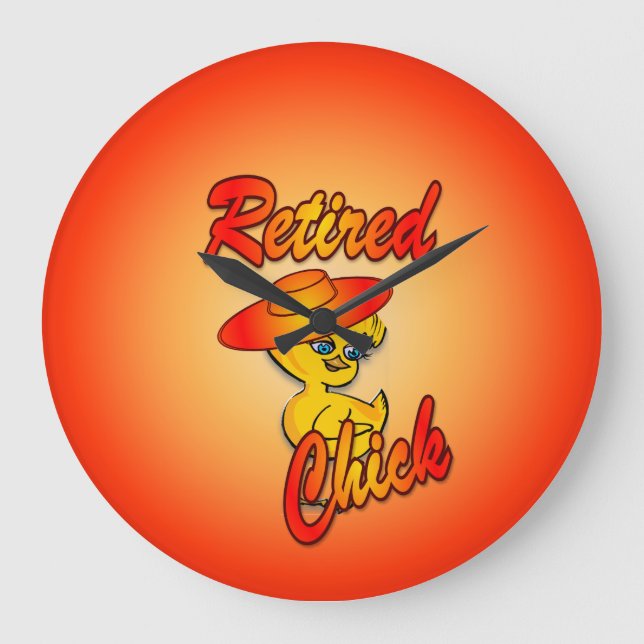 Retired Chick #5 Large Clock (Front)