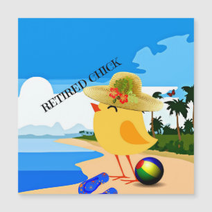 Retired Chick...at the beach, of course