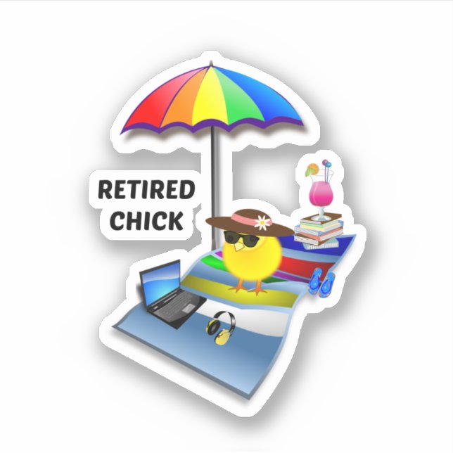 Retired Chick, cute and sassy (Front)