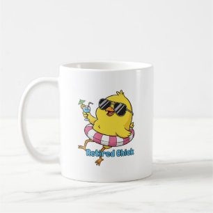 Retired Chick Mug • Funny Women Retirement Mugs 