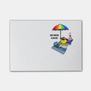 Retired Chick Post-it Notes