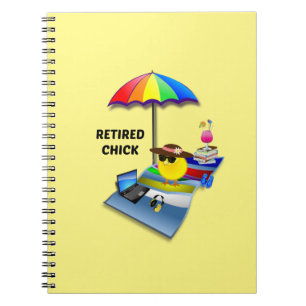 Retired Chick--She's So Cute Notebook