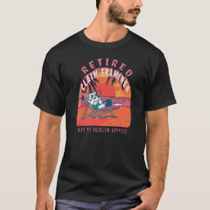 Retired Claim Examiner  Vintage Retirement T-Shirt