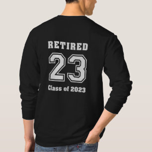 Retired Class of 2023 Collegiate Sports Dark Colou T-Shirt