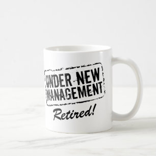Retired coffee mug   Under new management