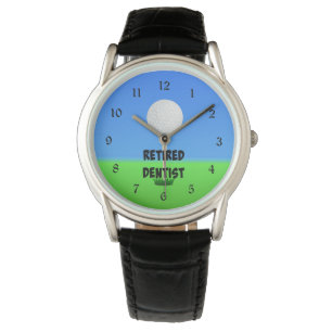 Retired Dentist, Golf Ball on Tee Watch